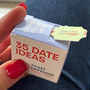 35 Couples Date Night Ideas Tickets – Romantic Gifts for Boyfriend Husband Wife – Gift for Birthday Valentines Day (Stay-in Edition)