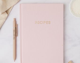 NEW - Blank Recipe Book to Write in – DIY Hardcover Recipe Journal with Tabs, Customizable Cookbook & Keepsake Gift for Women
