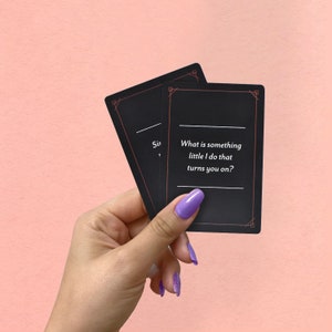 Spicier Intimacy Games for Couples Question Cards Conversation Starters Perfect Relationship Gifts Date Night Anniversary 50 Cards image 2