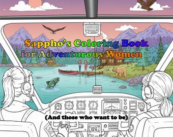 Sappho’s Coloring Book for Adventurous Women – A Sapphic Journey of Empowerment & Relaxation