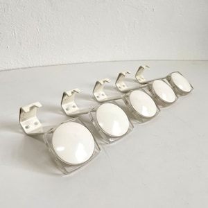 Set of 5 Vintage Coat Hangers, Mid Century Modern, Coat Rack, Space Age Hooks, Austria Hooks, Retro Wall Hooks, 70s, Austria
