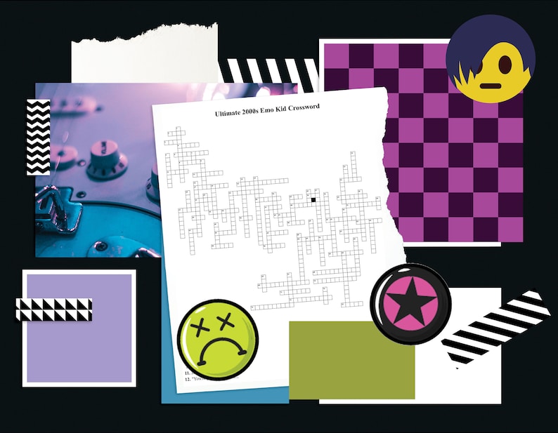 Ultimate 2000s Emo Kid Crossword Puzzle Digital Download Etsy Ultimate 2000s Emo Kid Crossword Puzzle Digital Download Etsy