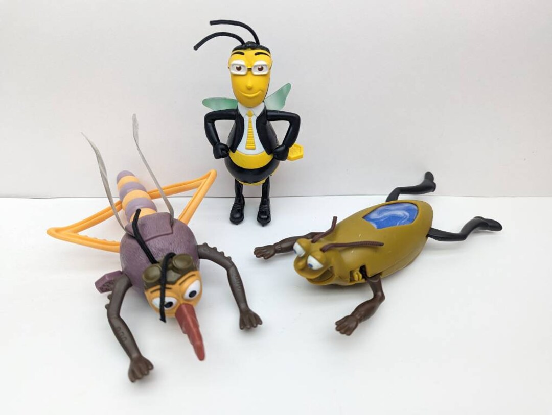 The Bee Movie Mcdonald's Toy Lot of 3 Mooseblood Mosquito Etsy
