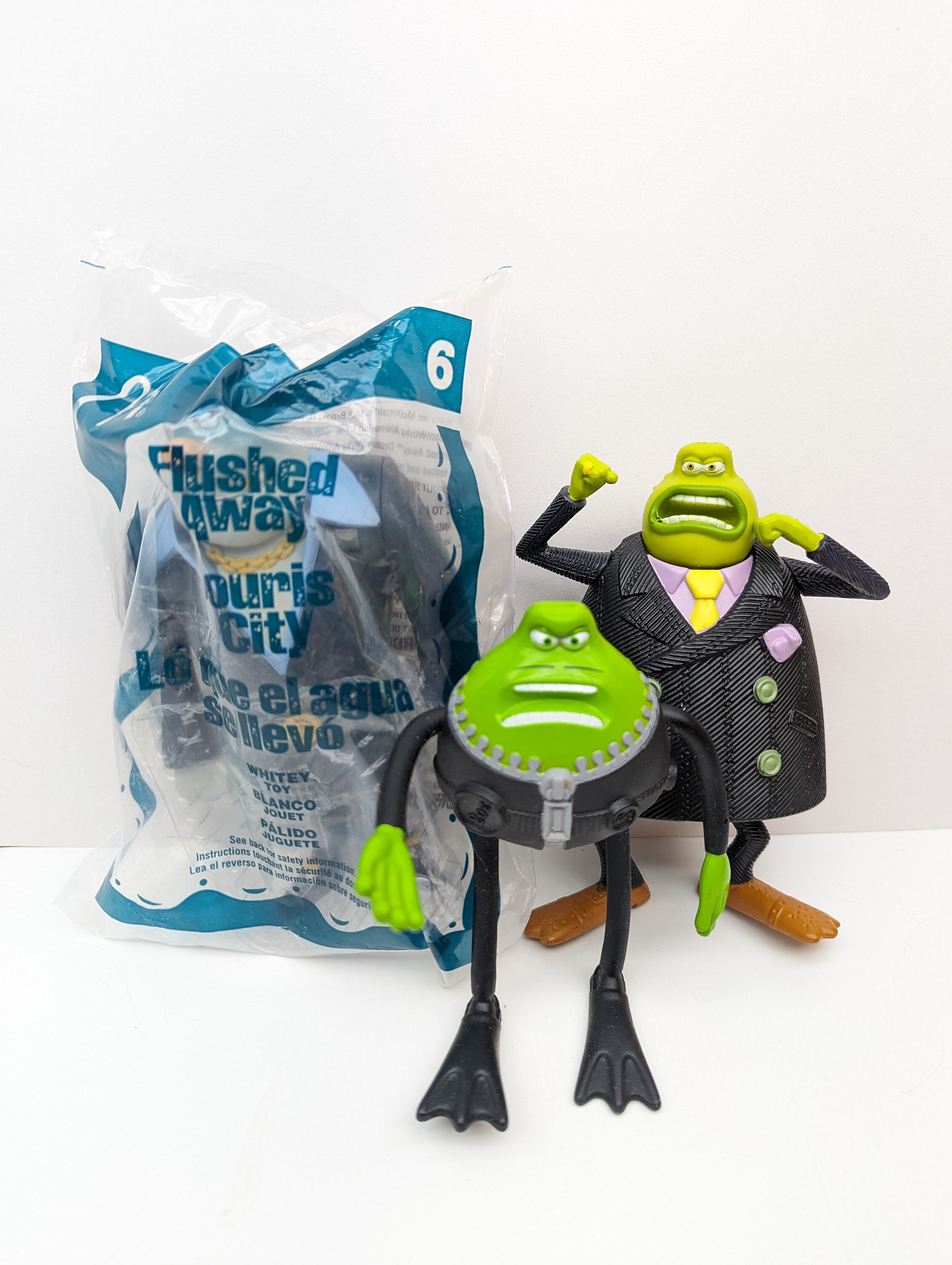 Flushed Away Movie Toys the Toad Le Frog & Whitey Etsy