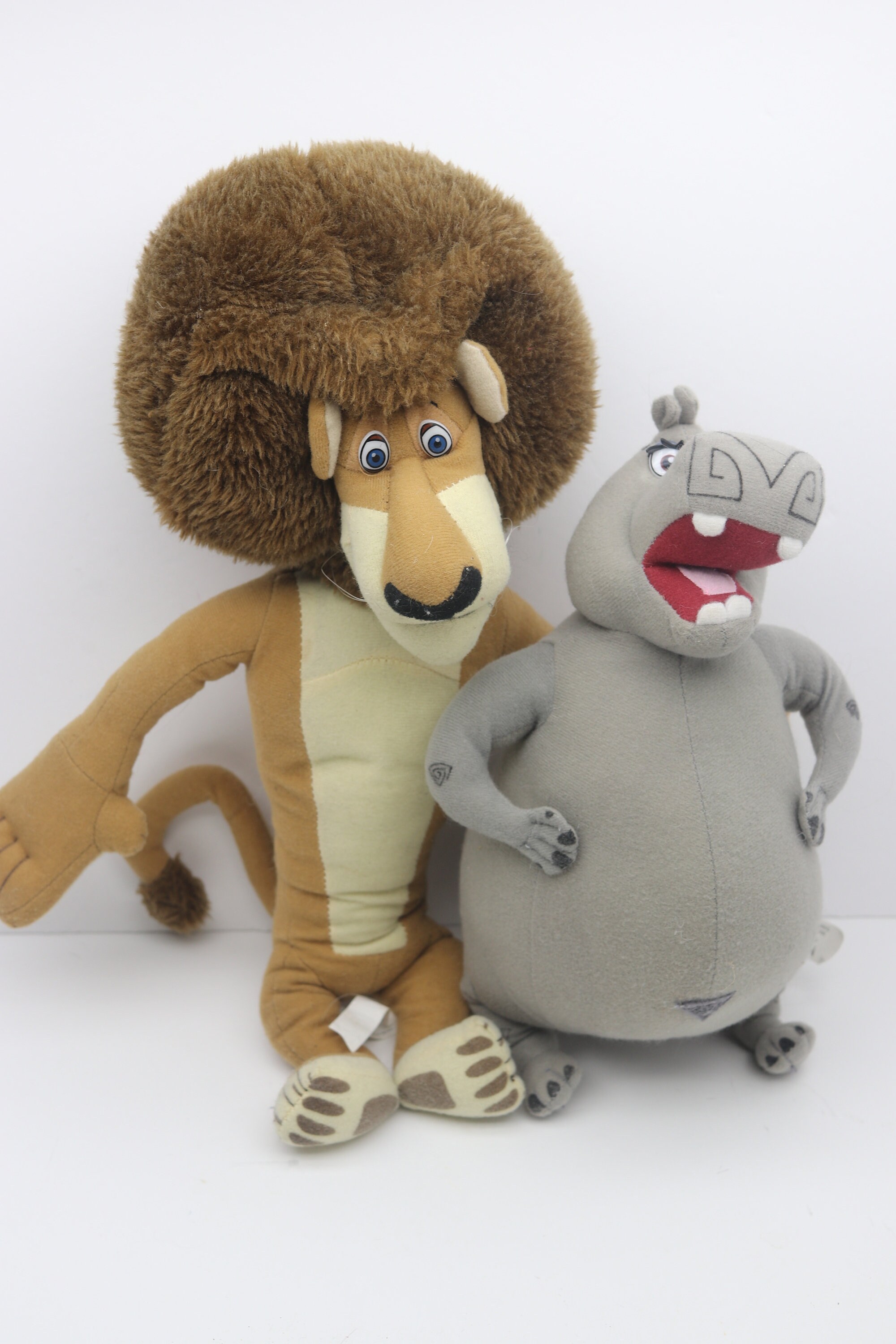 Madagascar Plush Toy Lot Alex Skipper Penguin & Gloria Etsy