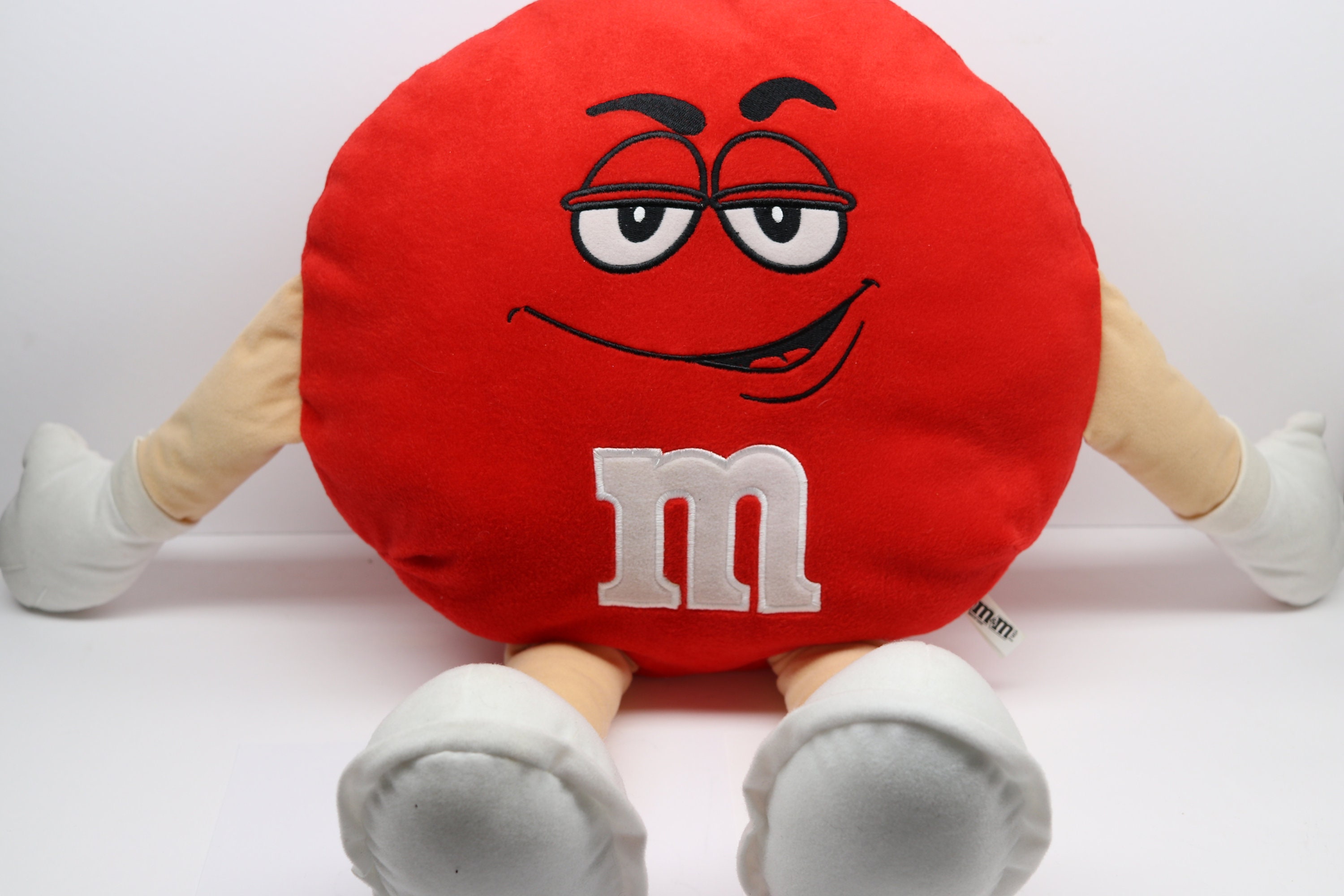 m&m plush pillow