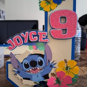 Stitch Character Themed 3D Letters