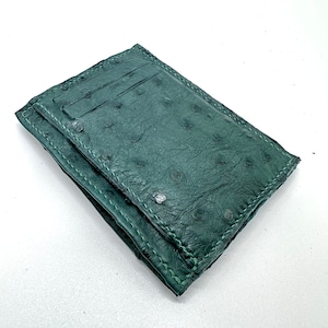 tarjetero avestruz vertical, tarjetero avestruz, cartera avestruz verde, tarjetero, tarjetero vertical, cartera avestruz, cartera piel avestruz