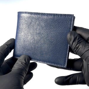 Cartera de cabra, cartera de chèvre, cartera de piel de cabra, billetera de piel de cabra, cartera cosida a mano, cartera hecha a mano, regalo para novio
