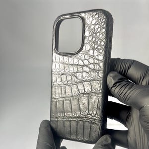 Alligator iphone 14 pro case, iphone case, phone cases. black alligator case, smartphone case, alligator iphone, iphone14pro case, iphone