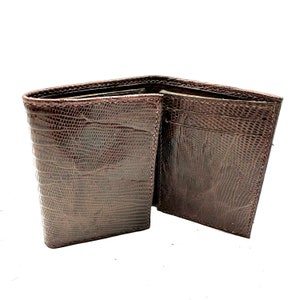 Billetera triple, billetera de viaje, billetera, billeteras para hombres, regalos para él, billetera exótica, billetera de lujo, billetera triple marrón, a medida