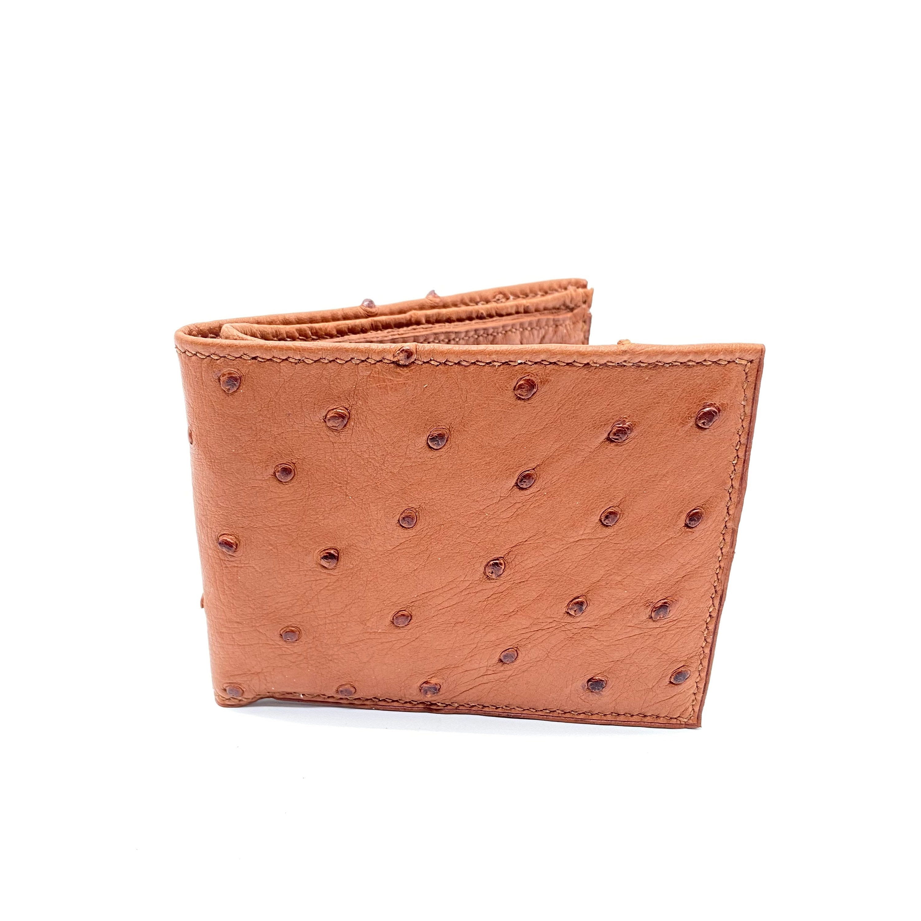 Ostrich Skin Wallet Mens Leather Wallet