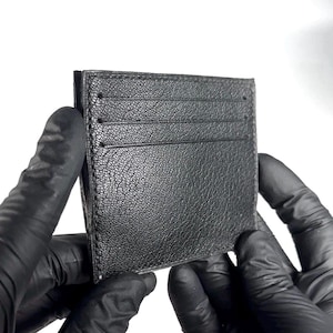 Tarjetero negro, billetera para tarjetas de crédito, tarjetero, billetera micro, tarjetero para hombre, tarjetero, billetera negra