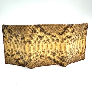 billetera triple python, billetera de viaje, billetera, billeteras para hombres, regalos para él, billetera exótica, triple de lujo, Regalos para papá, Minimalista