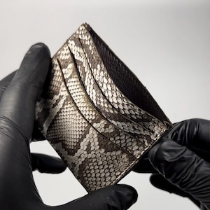Everglades Python cardcase, luxury cardholder, Florida python, cardcase,  card case, wallet, bespoke cardholder, handmade, gifts for him