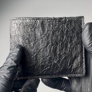 Monedero de avestruz, billetera de avestruz, bolsillo para monedas, billetera de lujo, billetera, a medida, billetera, billetera plegable, billetera, regalos para hombres, minimalista
