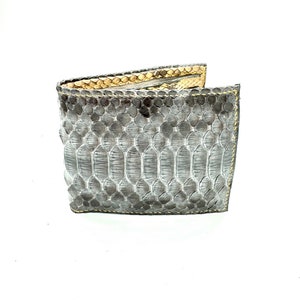billetera de pitón, billetera, billetera de piel de serpiente, billetera de serpiente, a medida, minimalista, regalos de novio, billetera de cuero para hombre, billetera exótica
