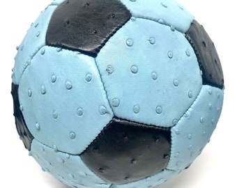 Ostrich Soccer Ball, ostrich soccer ball mens, Ostrich skin soccer ball, genuine leather soccer ball. Size 5 soccer ball, handmade ball