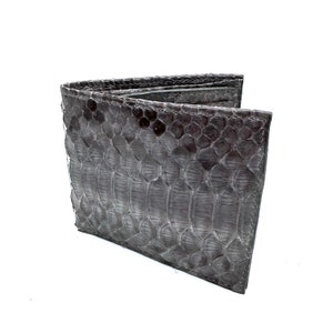 Cartera Python, a medida, billetera de piel de serpiente, Billetera de lujo, hecha a mano, regalos de novio, minimalista, billetera de piel de pitón, billetera, billetera