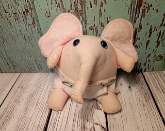 Cornish Fairies Rare Vintage Collectors Baby Elephant Soft Toy Made In Cornwall