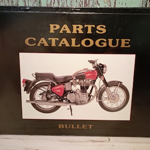 Royal Enfield Bullet 350 500 Genuine Factory Parts Catalogue All Models Updated 2001 Version.