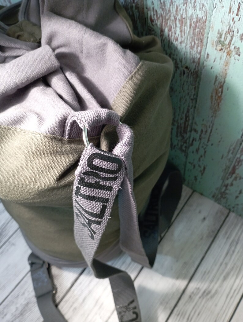 Saltrock Dockyard Duffle Holdall Kit Bag Green & Grey Etsy