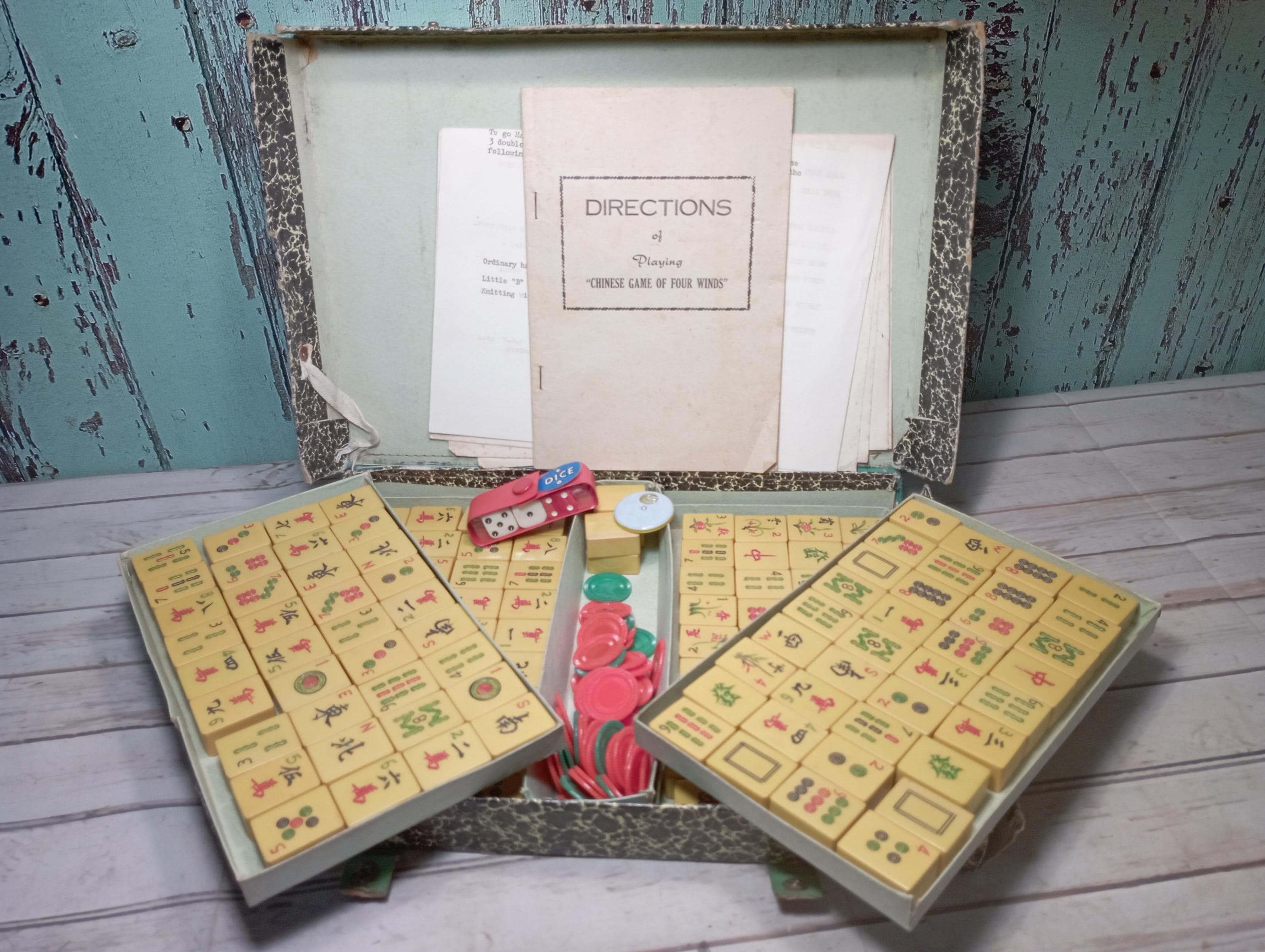 Antique mahjong set japan - Etsy 日本