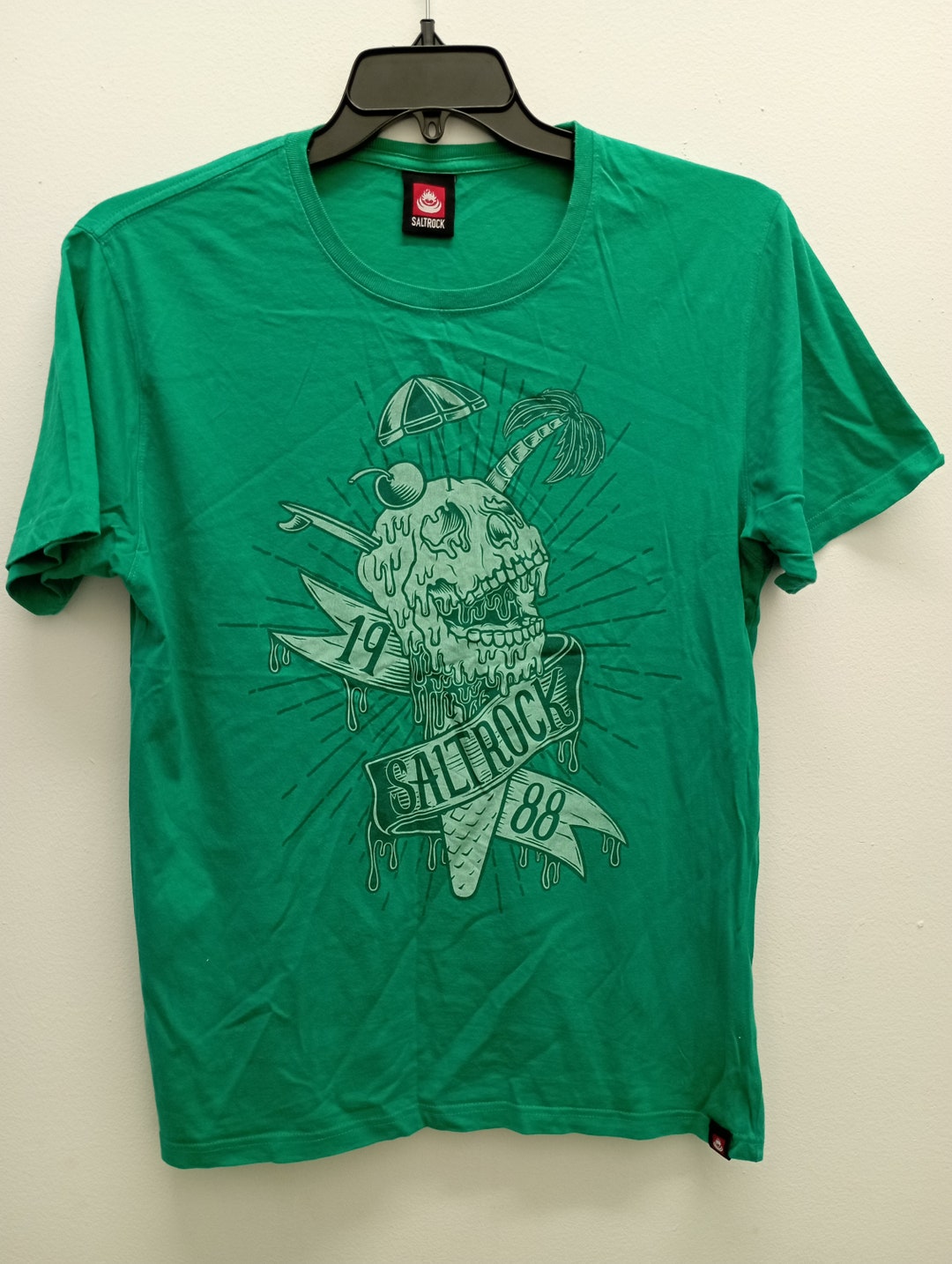 Saltrock Vintage Green Tshirt Surfwear Surfing Skate Wear Etsy Canada