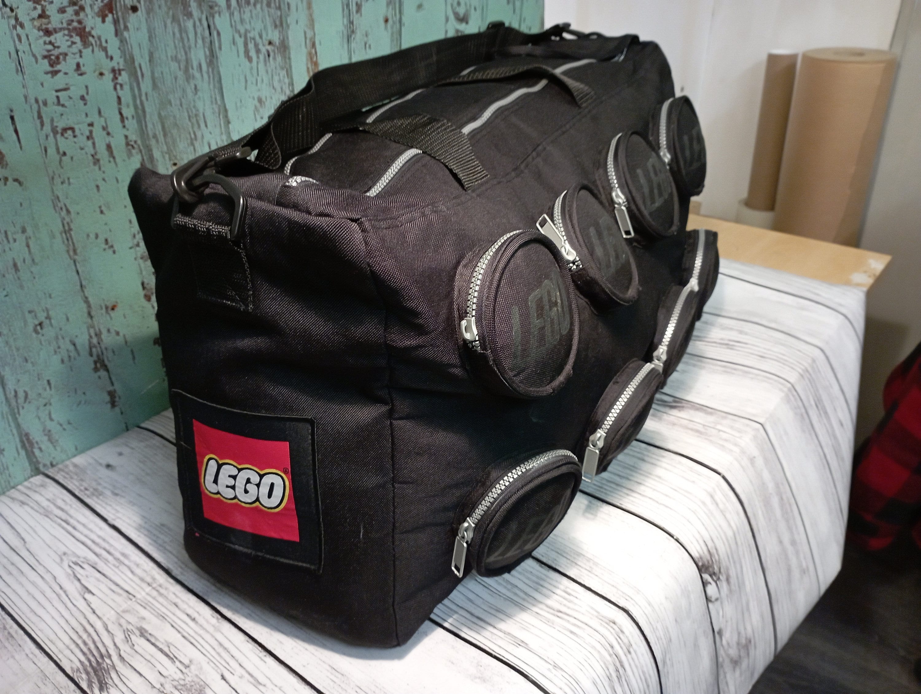 Lego 851905 Brick Sports Bag Rare Black Gym Travel Holdall Duffle