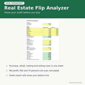 Real Estate Flip Analyzer: Run the Numbers Before You Buy