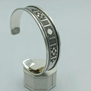 Tuareg bracelet, tuareg antique bracelet in 925 pure silver handmade made in Tiznit, Morocco