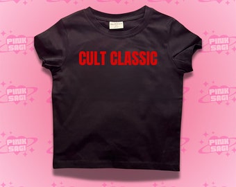 Y2K Cult Classic Crop Top: Trendy Baby Tee