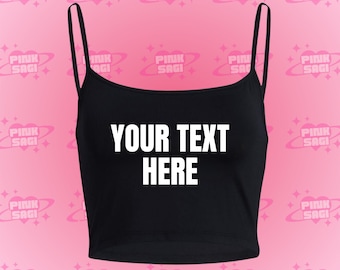 Customized Crop Top,Custom Crop Tank,Custom Baby Tee,Personalized Crop Top, Custom Crop Top for Women,Wife Gift  College Group Bulk
