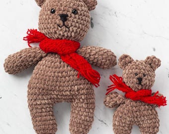 Amigurumi Digital Crochet Pattern – Fluffy Bear Family