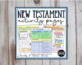 New Testament Activity Pages