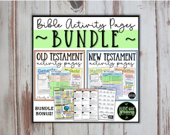 Bible Activity Pages Bundle