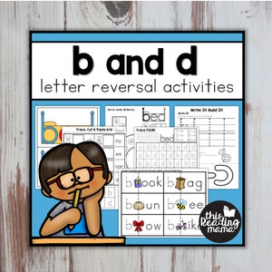 Inversión de letras minúsculas b y d