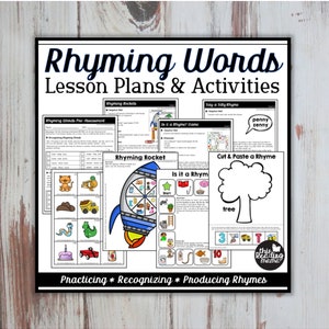 Rhyming Words Lesson Plans & Activities