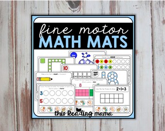 Fine Motor Math Mats