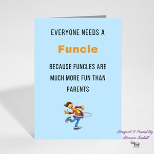 Carte drôle pour oncle, carte Funcle, carte d'anniversaire pour oncle, carte pour lui, carte drôle oncle, carte d'anniversaire pour Funcle, tu me manques, voir plus.