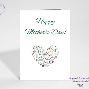 Plante maman, jolie carte de fête des mères 5 x 7, carte maman, carte pour tante, carte pour grand-mère, carte pour soeur, carte pour amie, fête des mères, amateur de plantes