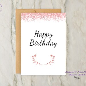 Jolie carte d'anniversaire 5 x 7, carte pour anniversaire, anniversaire de maman, carte pour tante, carte pour soeur, carte d'anniversaire pour grand-mère, tu me manques, voir plus !