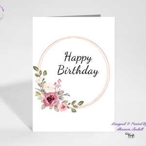 Jolie carte d'anniversaire 5 x 7, carte pour anniversaire, anniversaire de maman, carte pour tante, carte pour soeur, carte d'anniversaire pour grand-mère, tu me manques, voir plus !