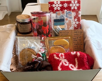 Cita a ciegas navideña con una caja de libros: Set de regalo para amantes de los libros, regalo de Navidad perfecto para un ratón de biblioteca.