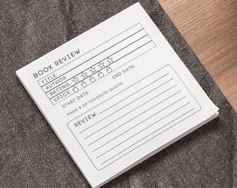 Book Review Post-it® Note Pad: Book Journal Gift (3x3 inches)