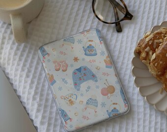 Inserto Kindle de invierno, acogedor regalo navideño en azul y blanco, Kindle,