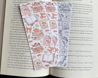 Marcapáginas de otoño: Hazlo tú mismo con temática otoñal, coloréalo tú mismo, regalo de libros