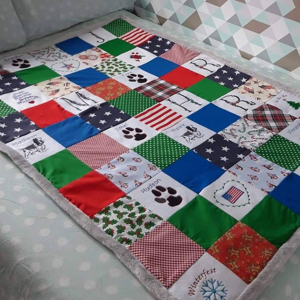Memory blankets with fleece backing Etsy