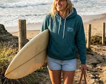 Van Life Hoodie, Surf Bus Hoodie, Beach Camping Hoodie, Retro Camper Van Sweatshirt, Surf Trip Hoodie, Adventure Gift