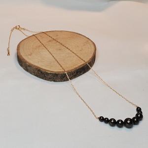 Natural Pyrite necklace, Gold Pyrite gemstone necklace, 14k gold filled chain necklace, Pyrite jewelry, Pyrite pendant, Gift for her